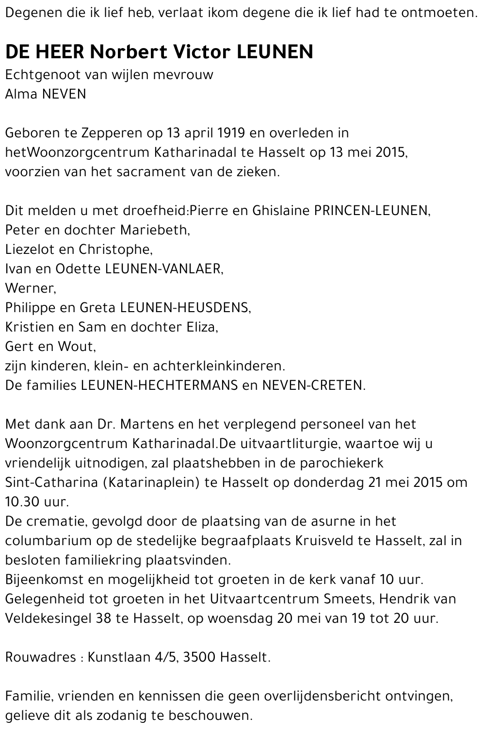 Norbert Victor Leunen