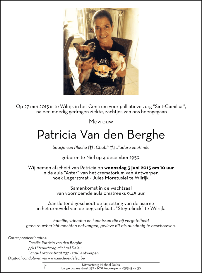 Patricia Van den Berghe