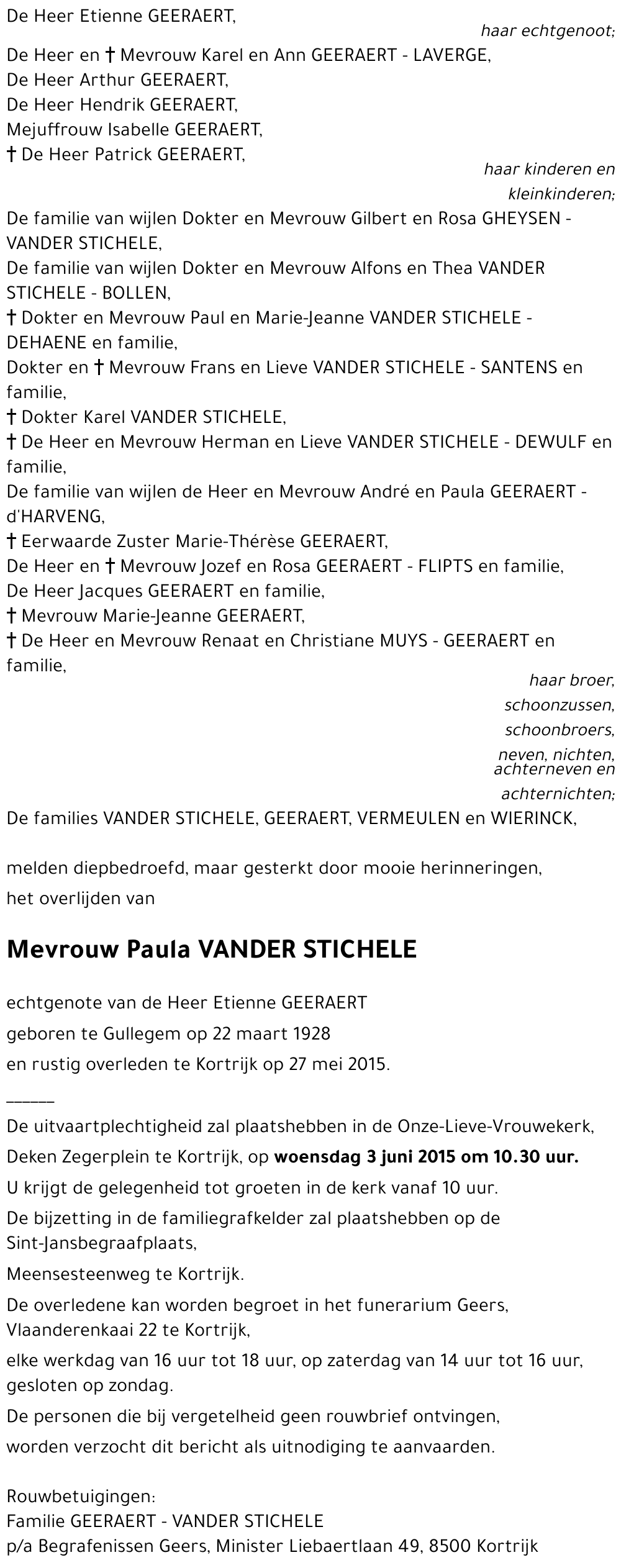 Paula VANDER STICHELE