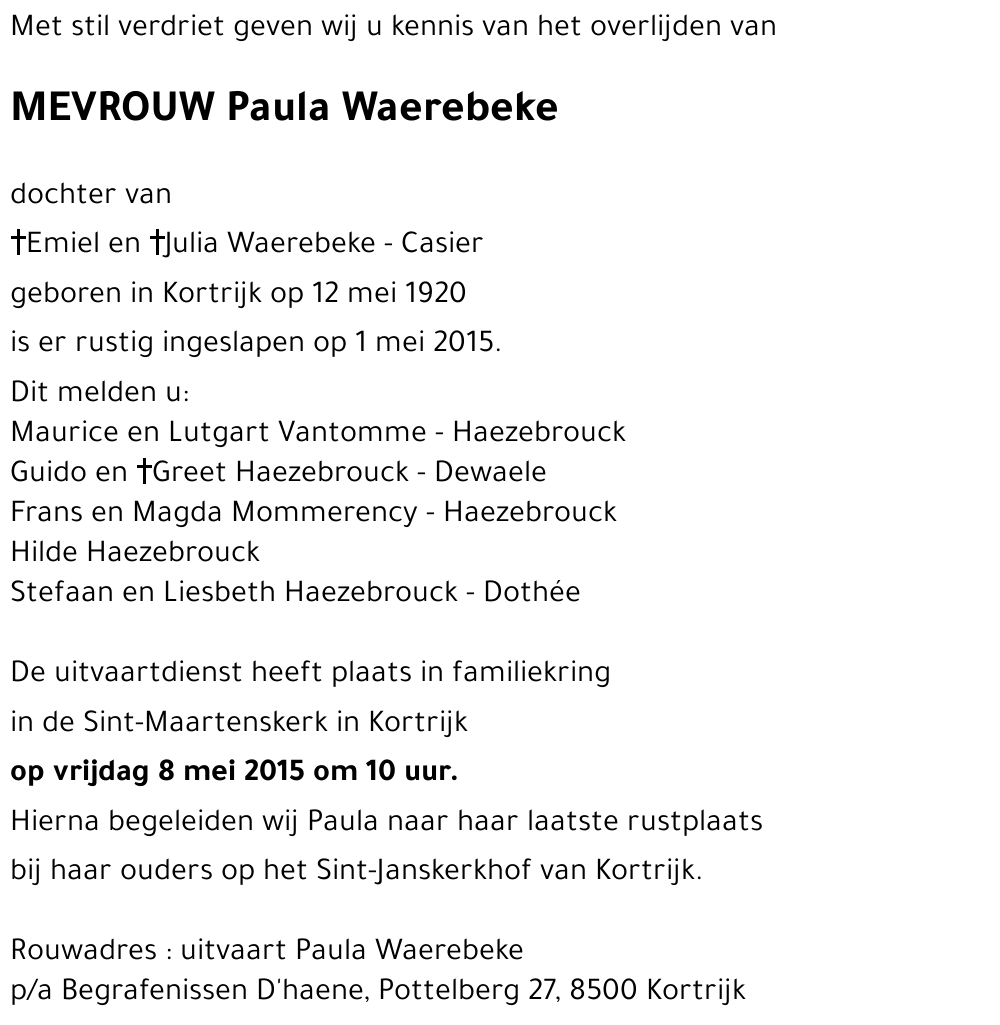 Paula Waerebeke