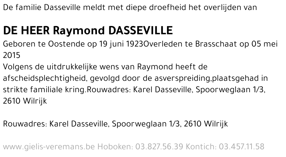 Raymond Dasseville