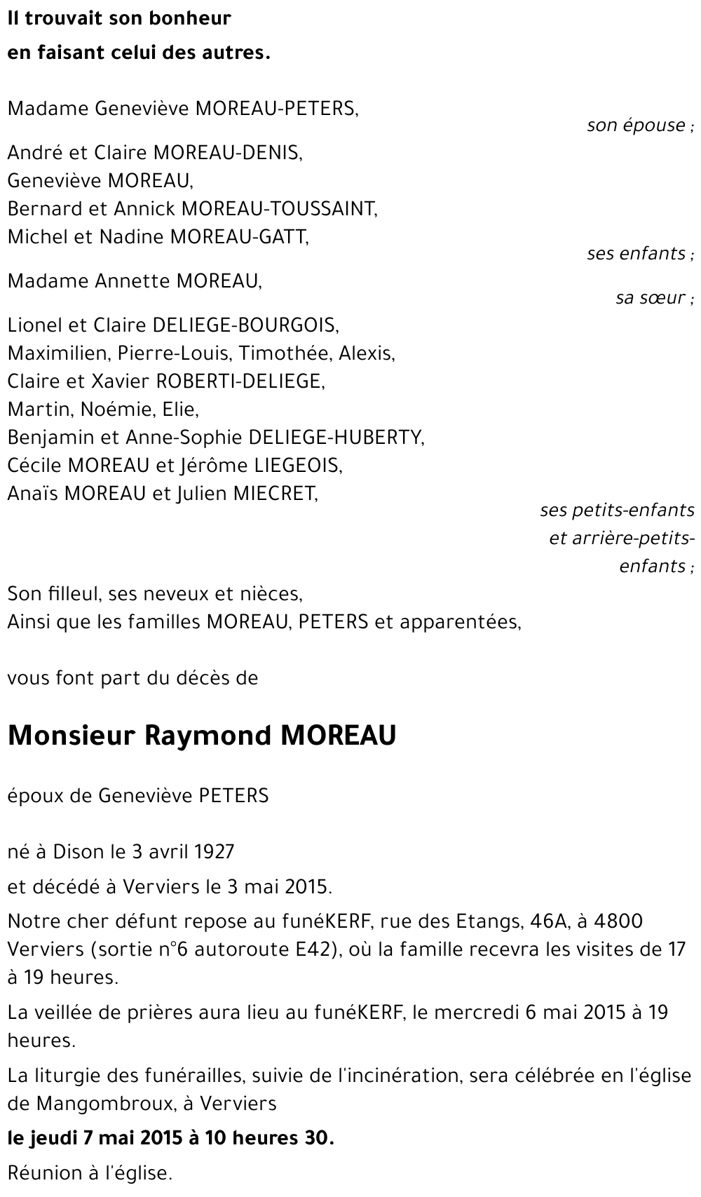 Raymond MOREAU