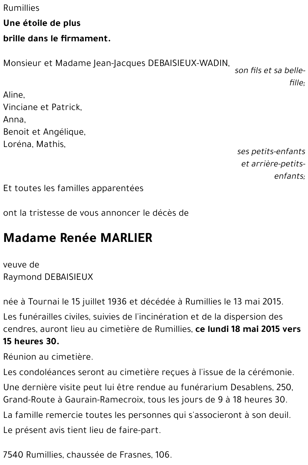 Renée MARLIER