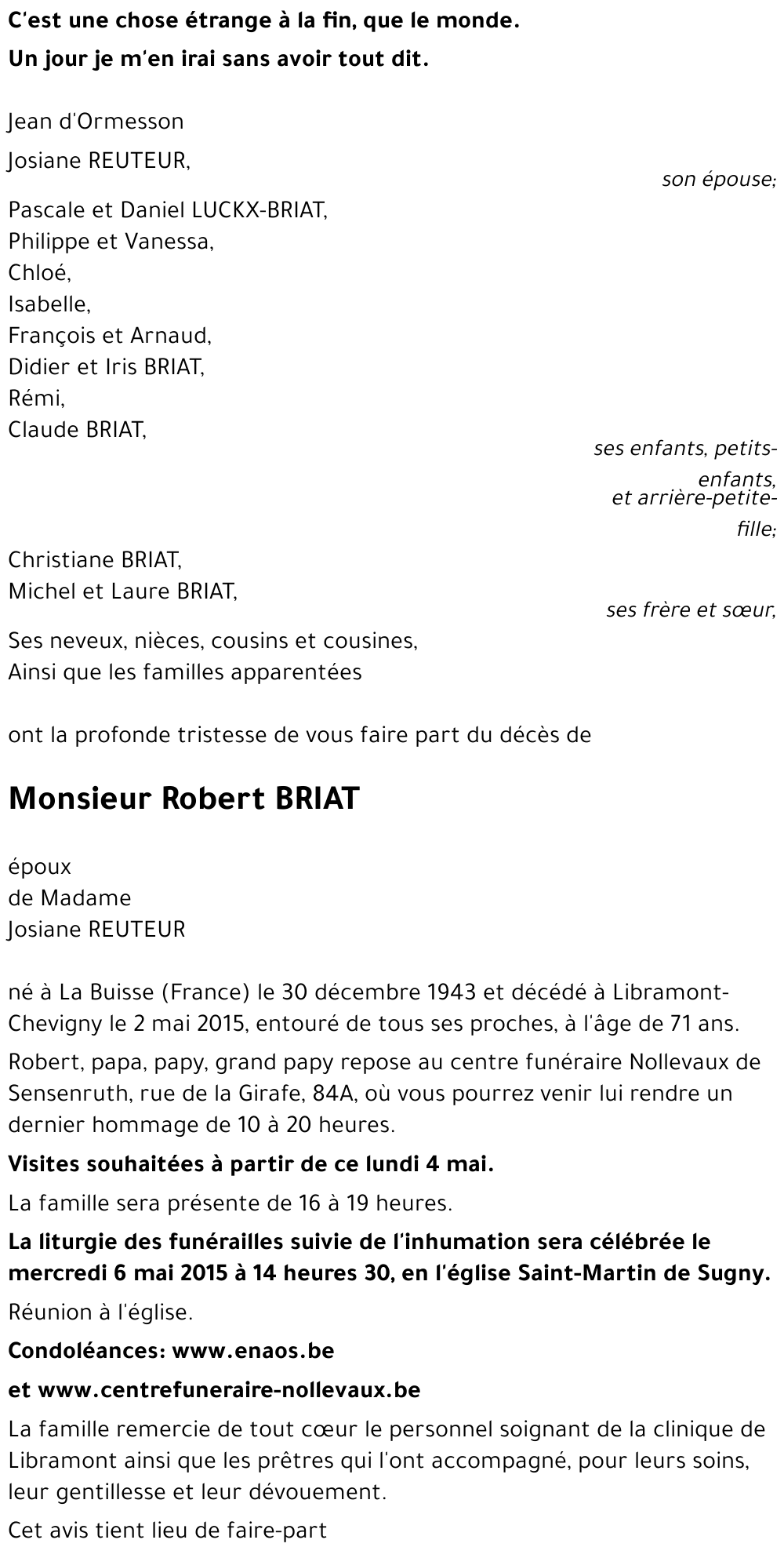 Robert BRIAT