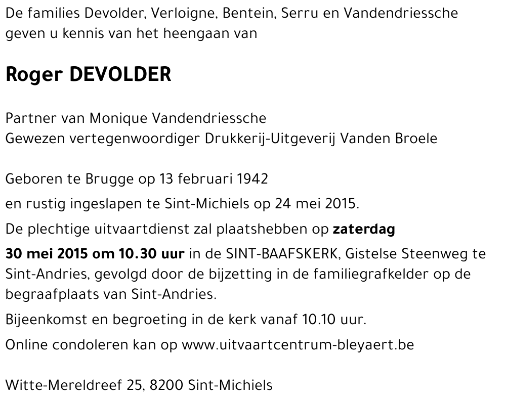 Roger Devolder
