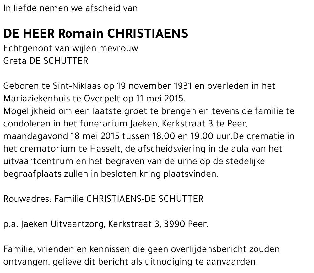Romain CHRISTIAENS
