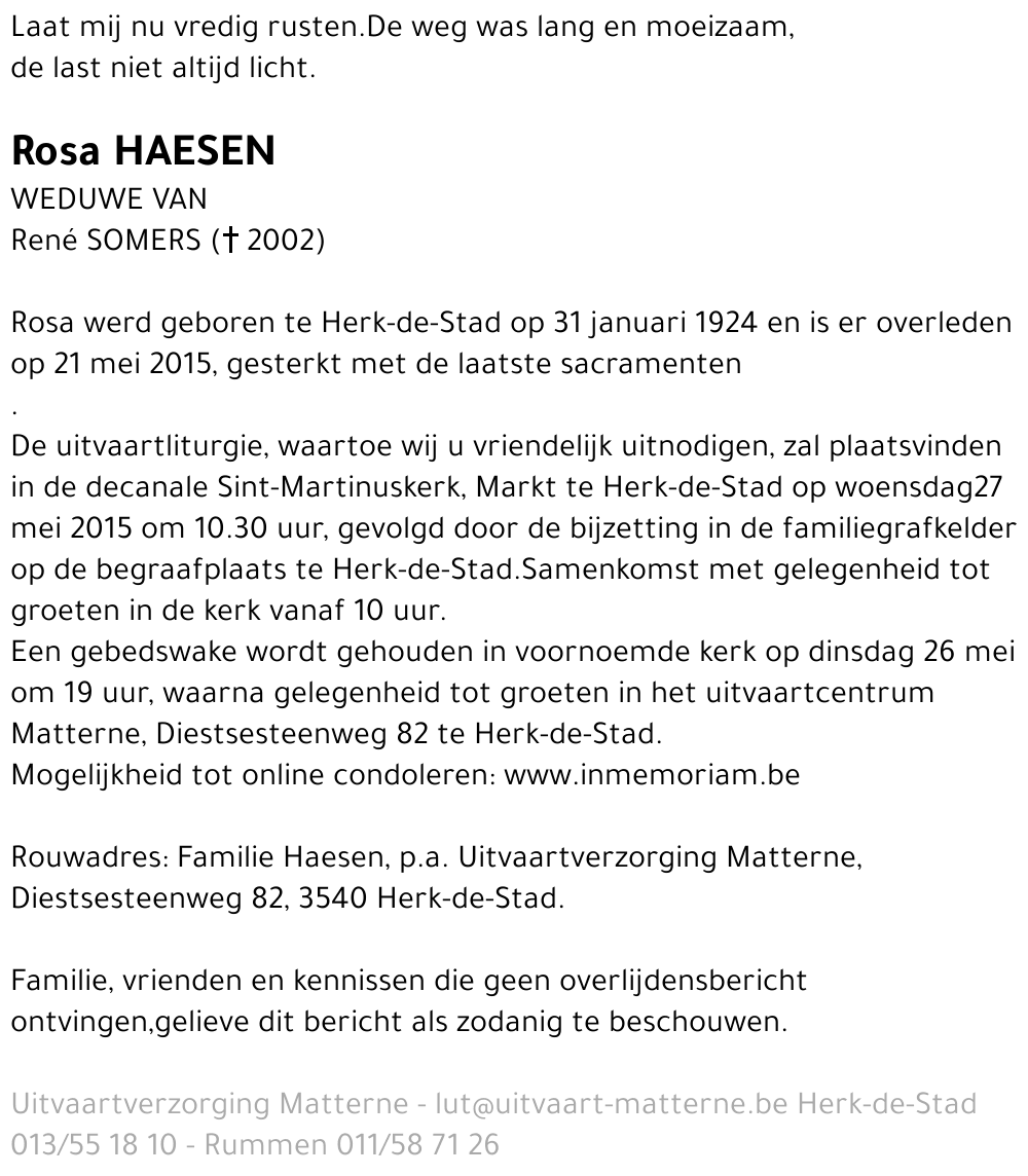 Rosa Haesen