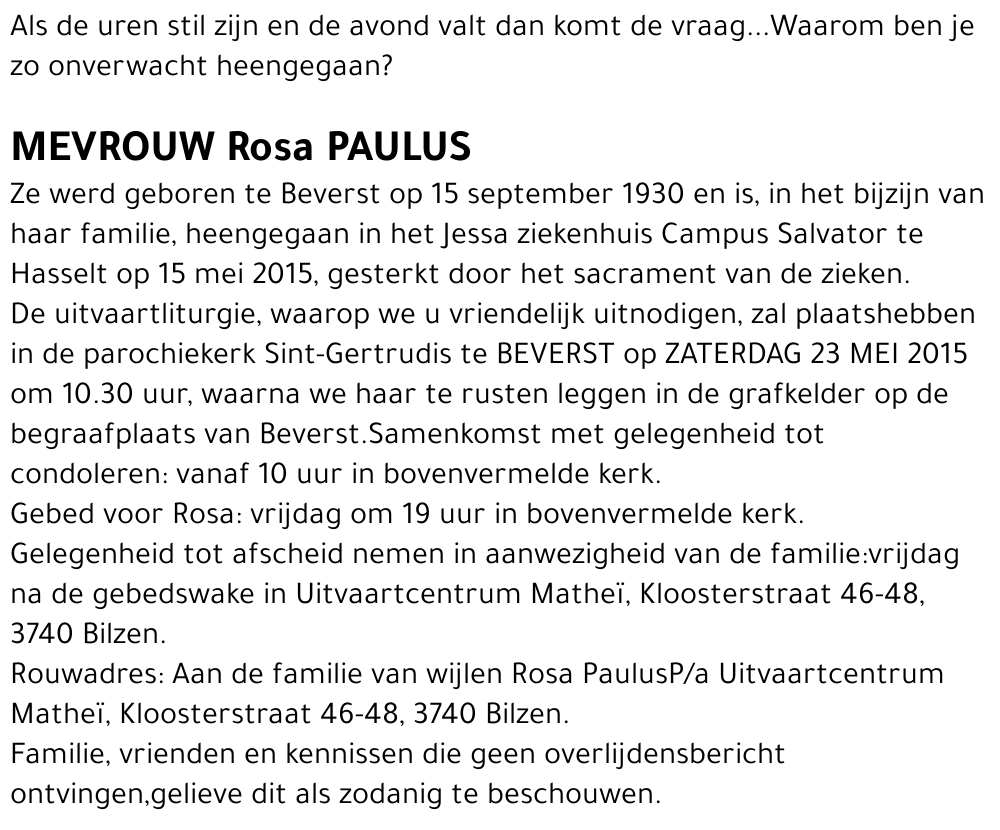 Rosa PAULUS