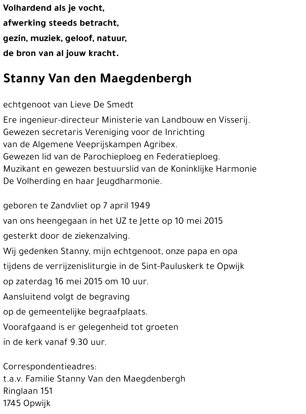 Stanny Van den Maegdenbergh