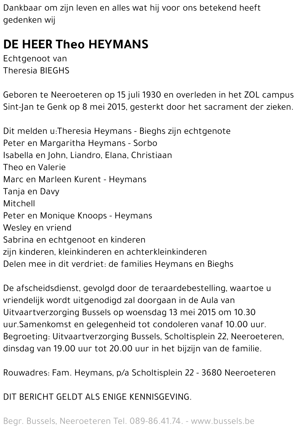 Theo HEYMANS