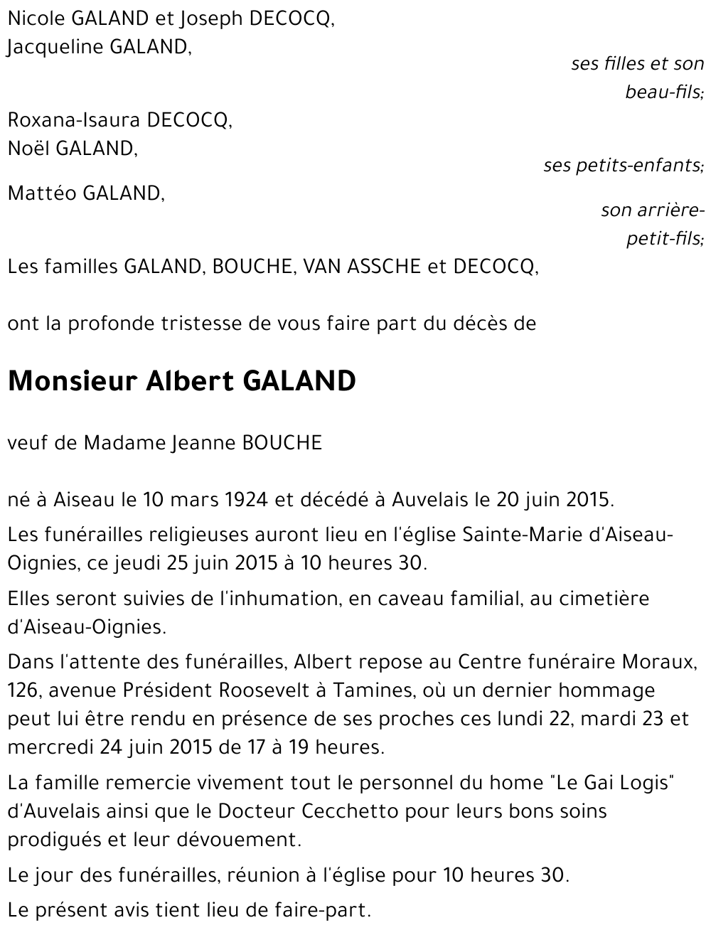 Albert GALAND