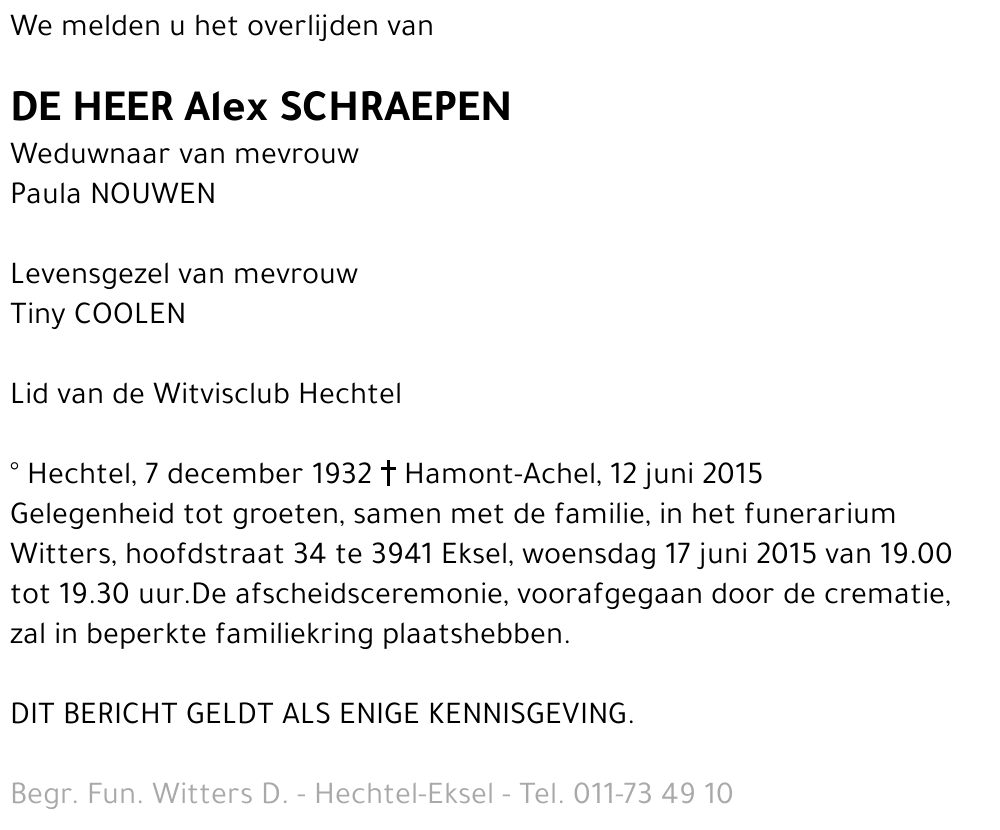 Alex Schraepen