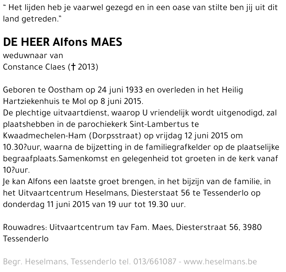 Alfons Maes