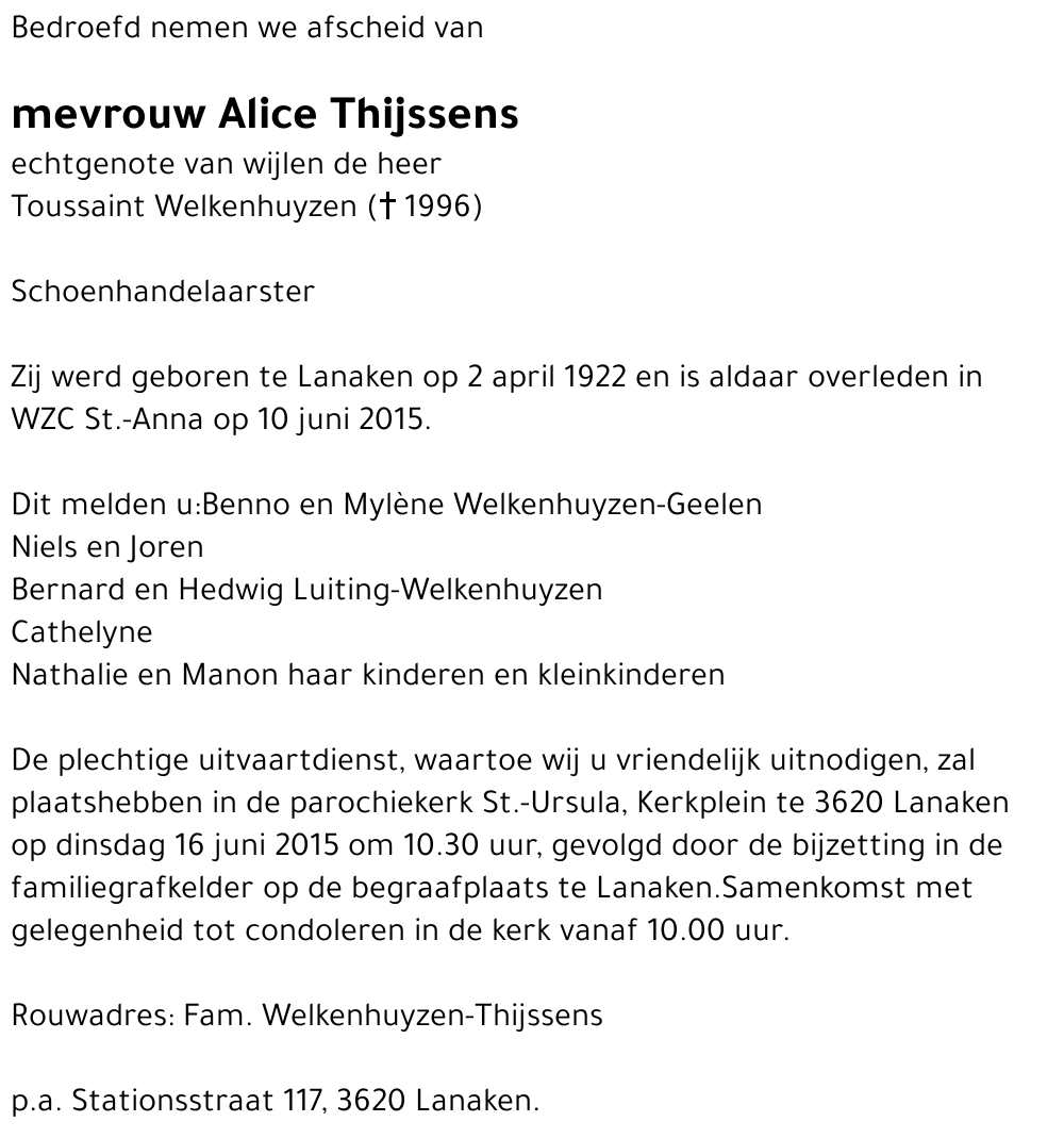 Alice Thijssens