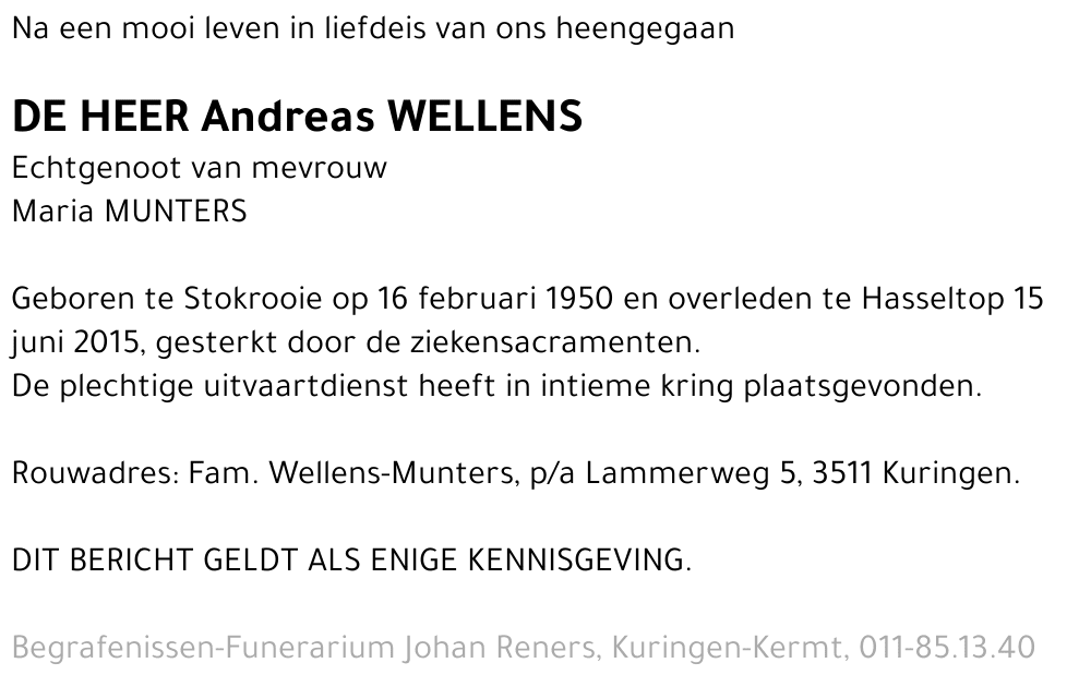 Andreas WELLENS
