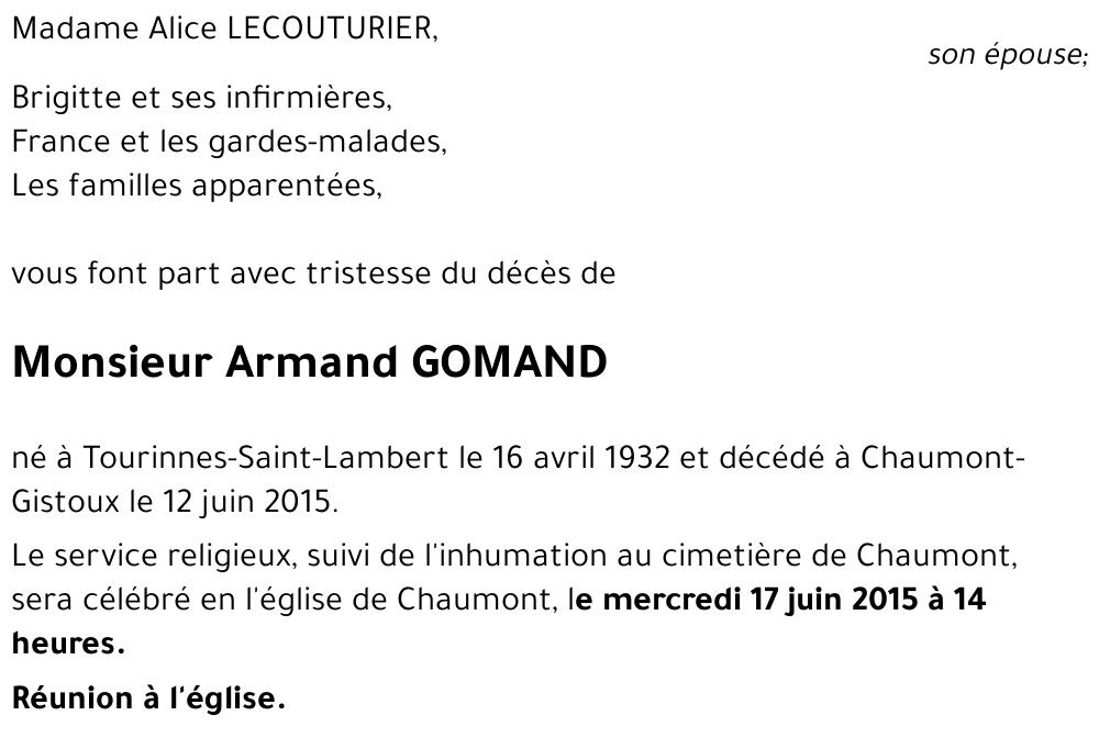 Armand GOMAND