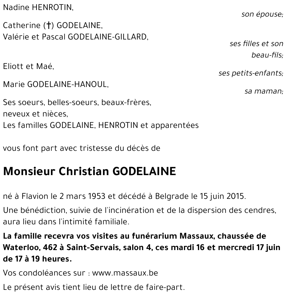 Christian GODELAINE