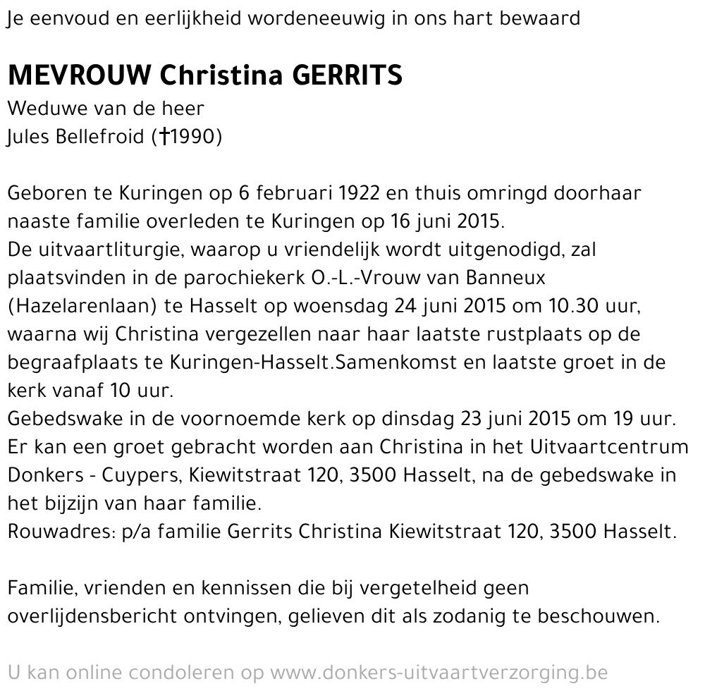 Christina Gerrits