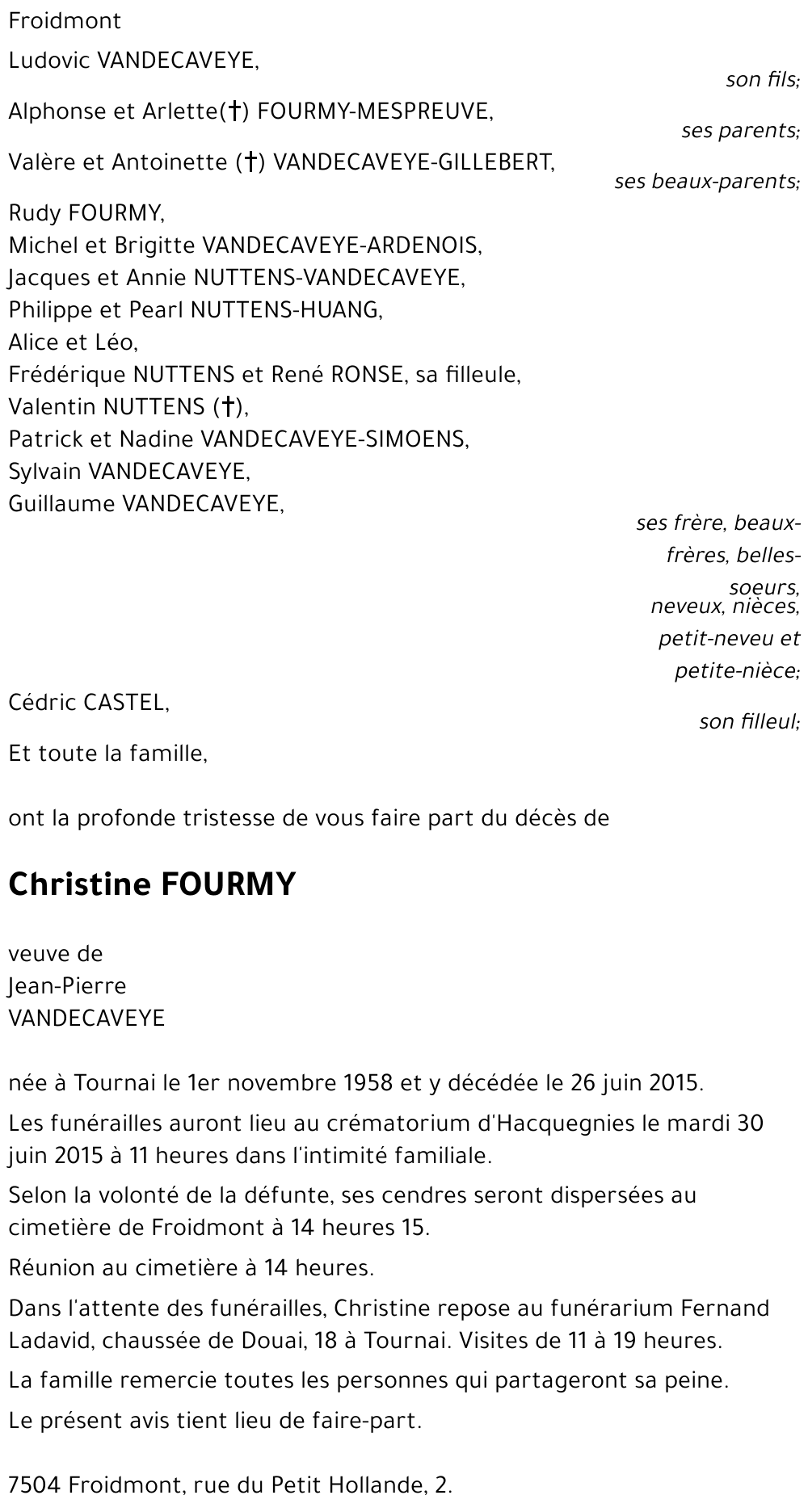 Christine FOURMY
