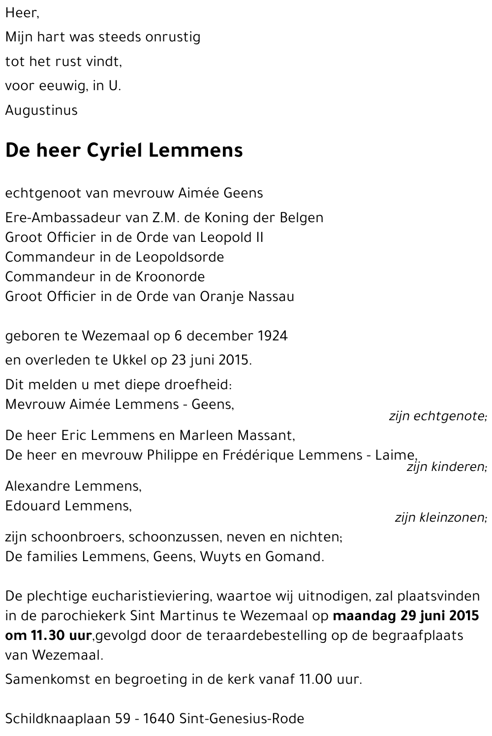 Cyriel Lemmens