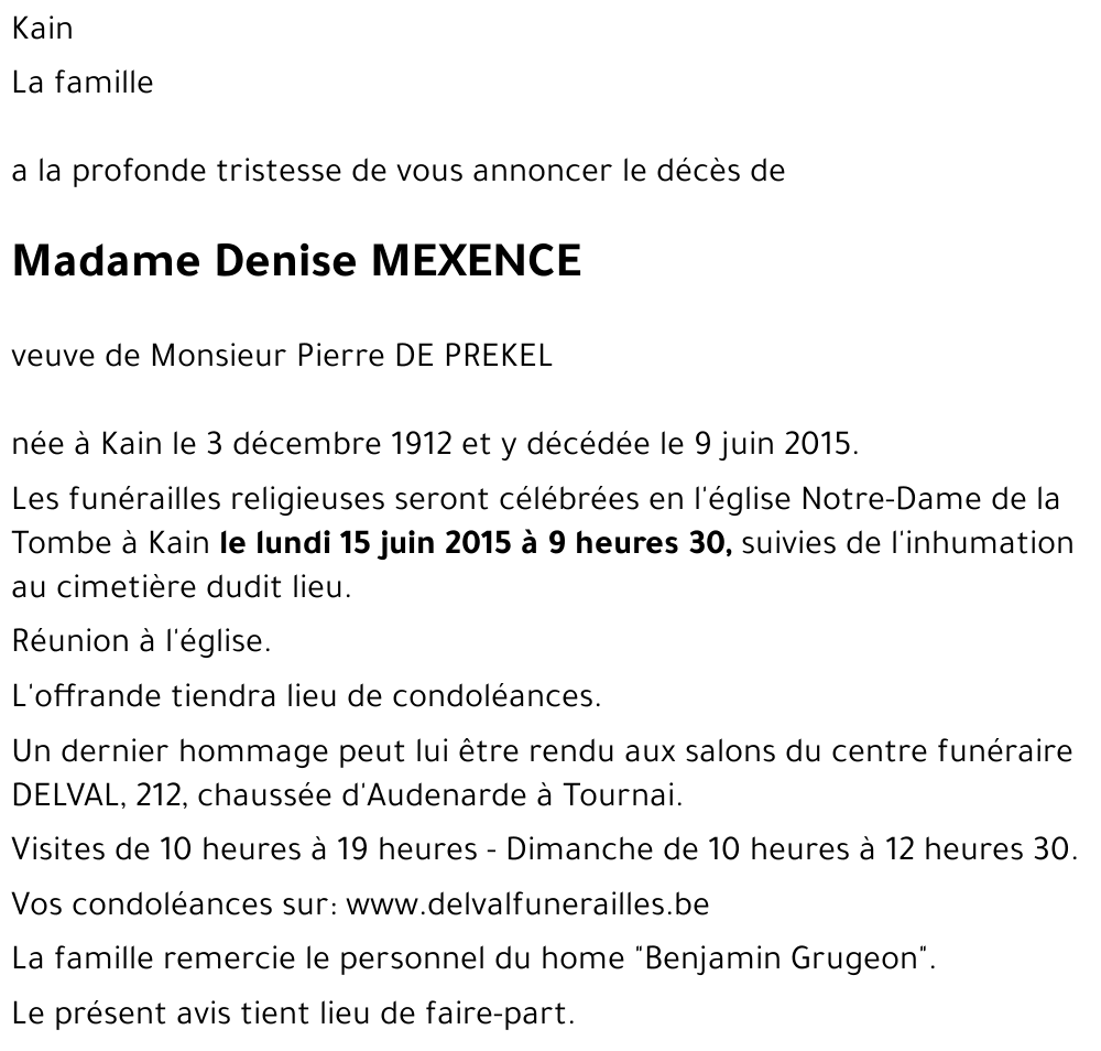 Denise MEXENCE