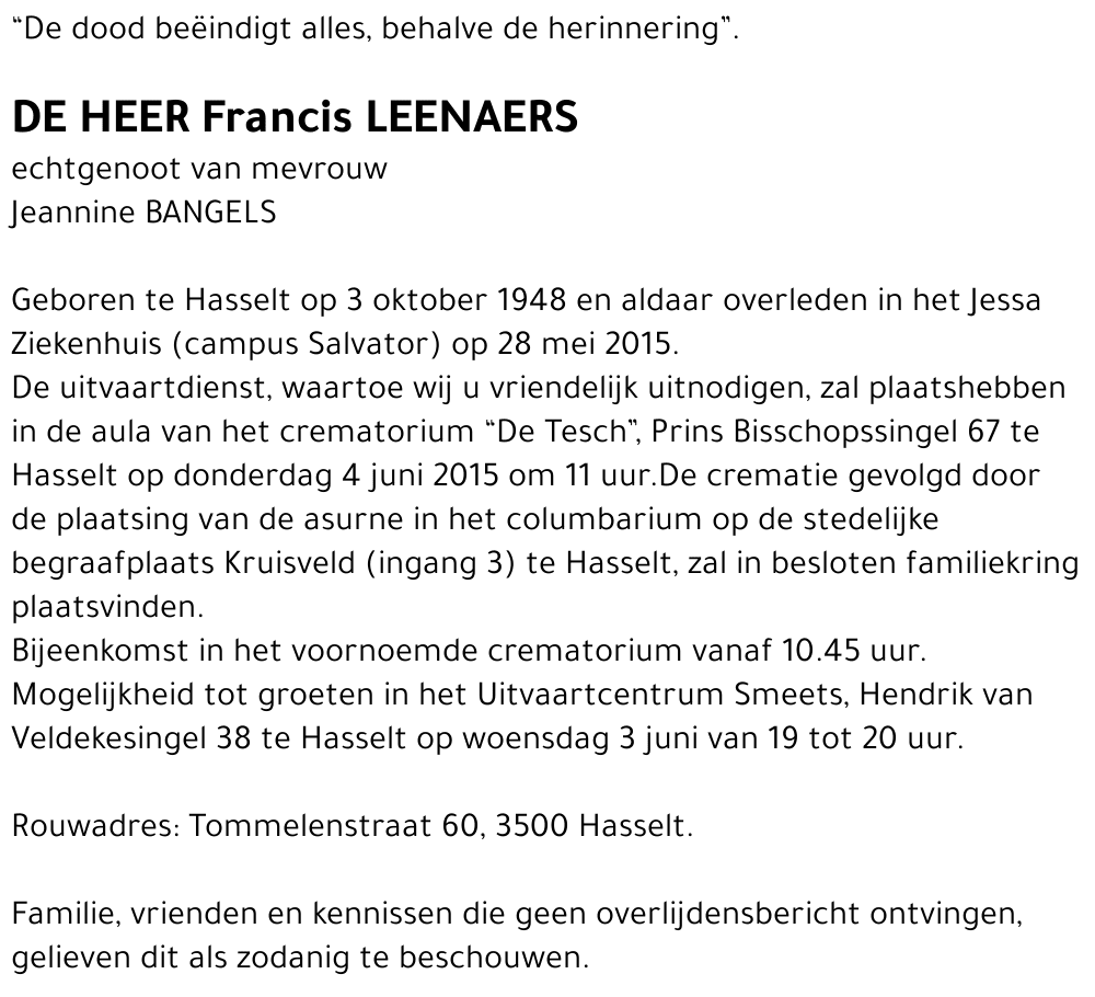 Francis Leenaers
