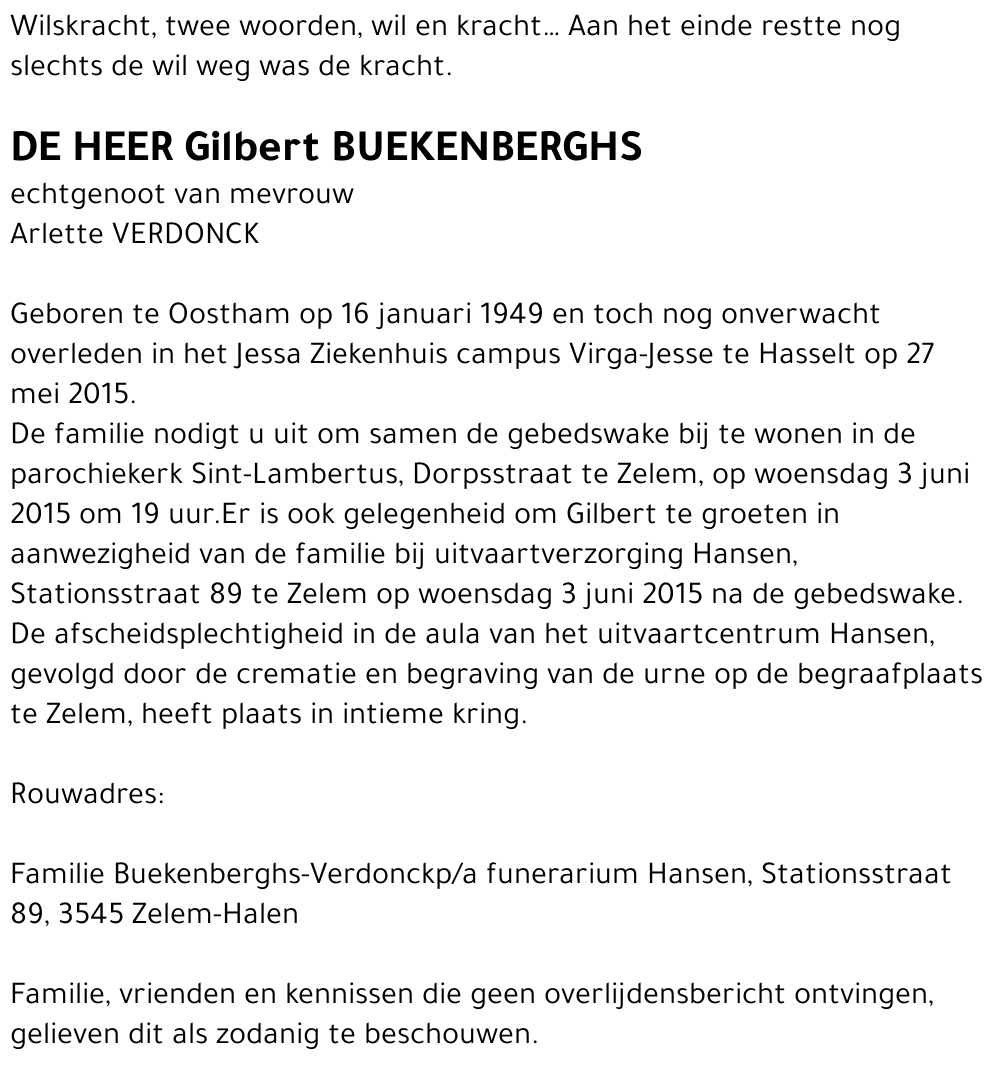 Gilbert BUEKENBERGS