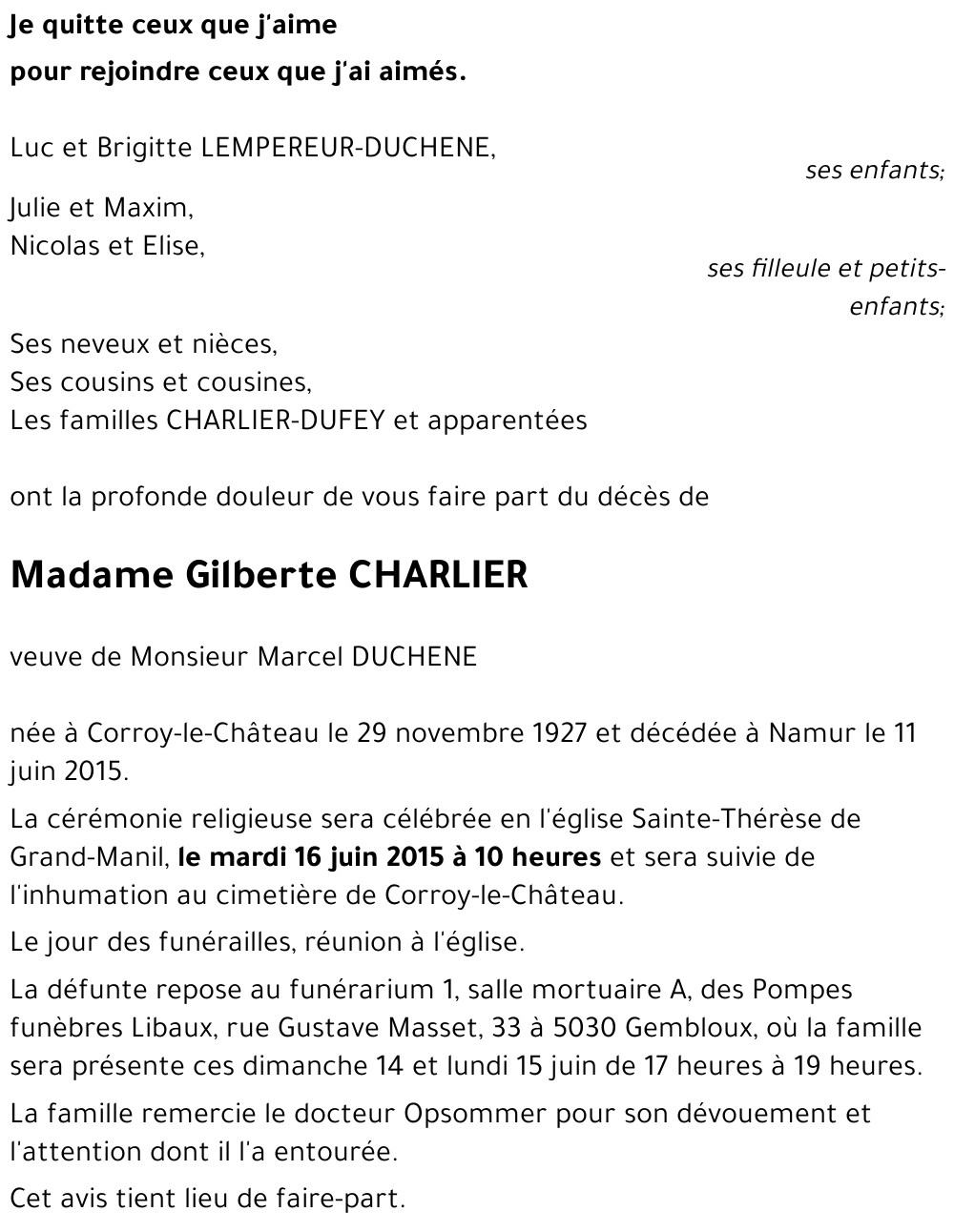 Gilbert CHARLIER
