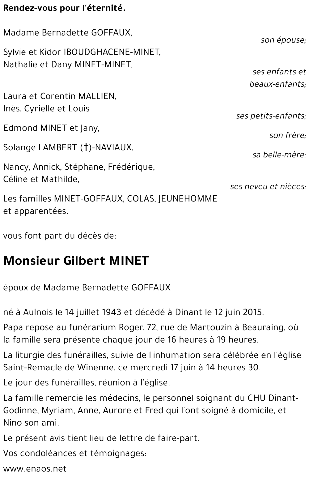 Gilbert MINET