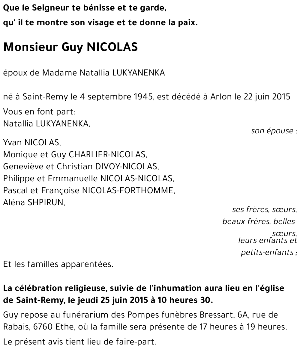 Guy NICOLAS 