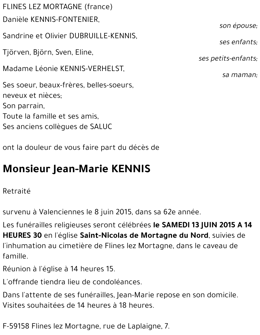 Jean-Marie KENNIS