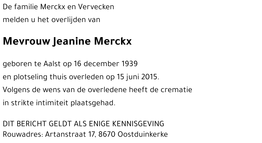 Jeanine Merckx