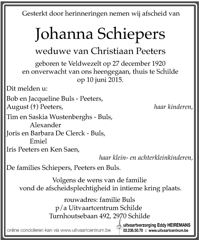 Johanna Schiepers