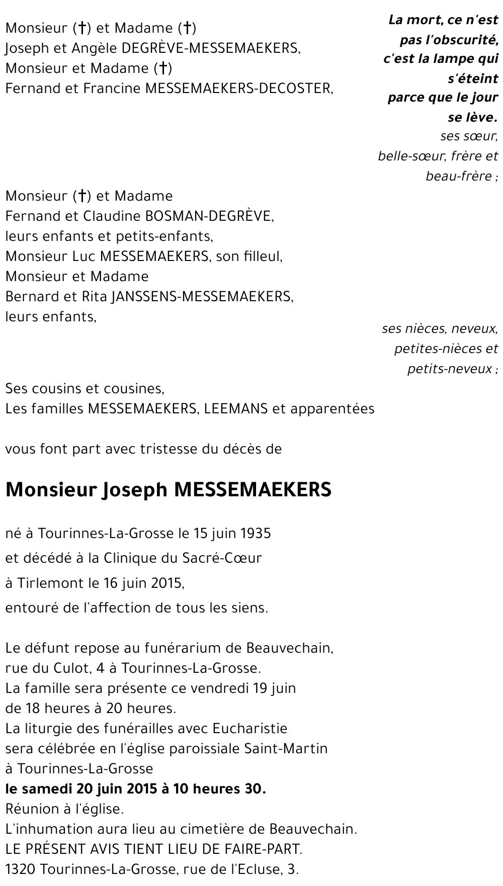 Joseph MESSEMAEKERS