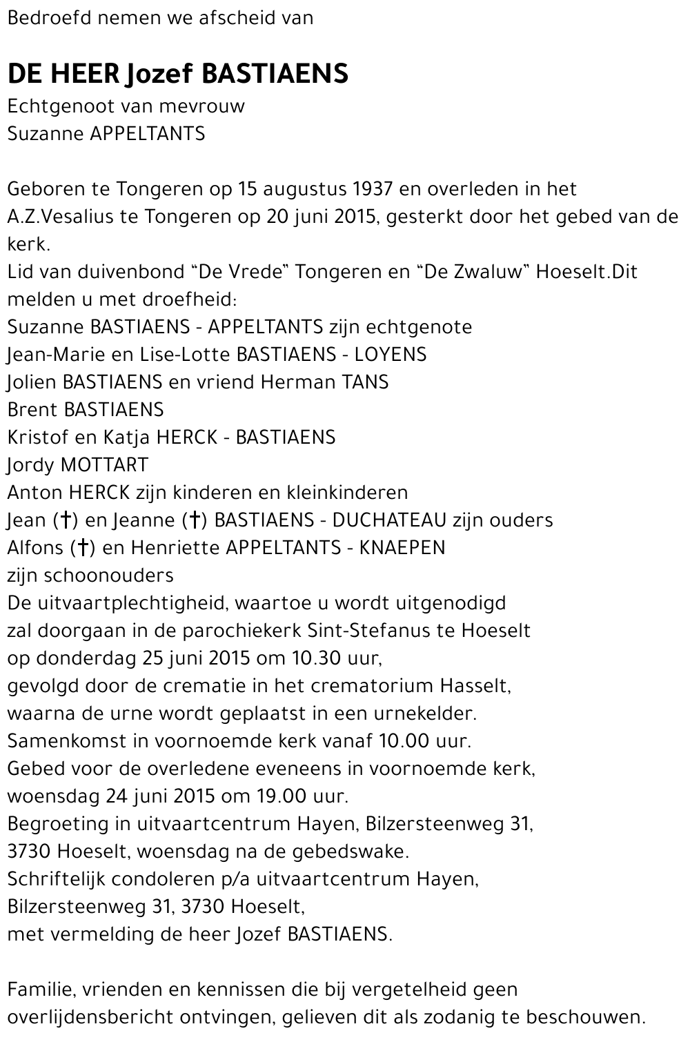 Jozef BASTIAENS