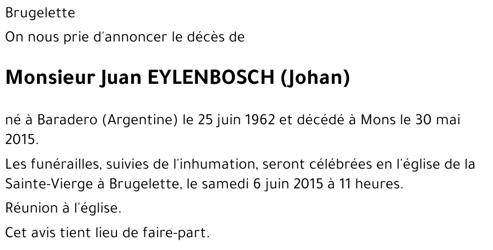 Juan EYLENBOSCH (Johan)