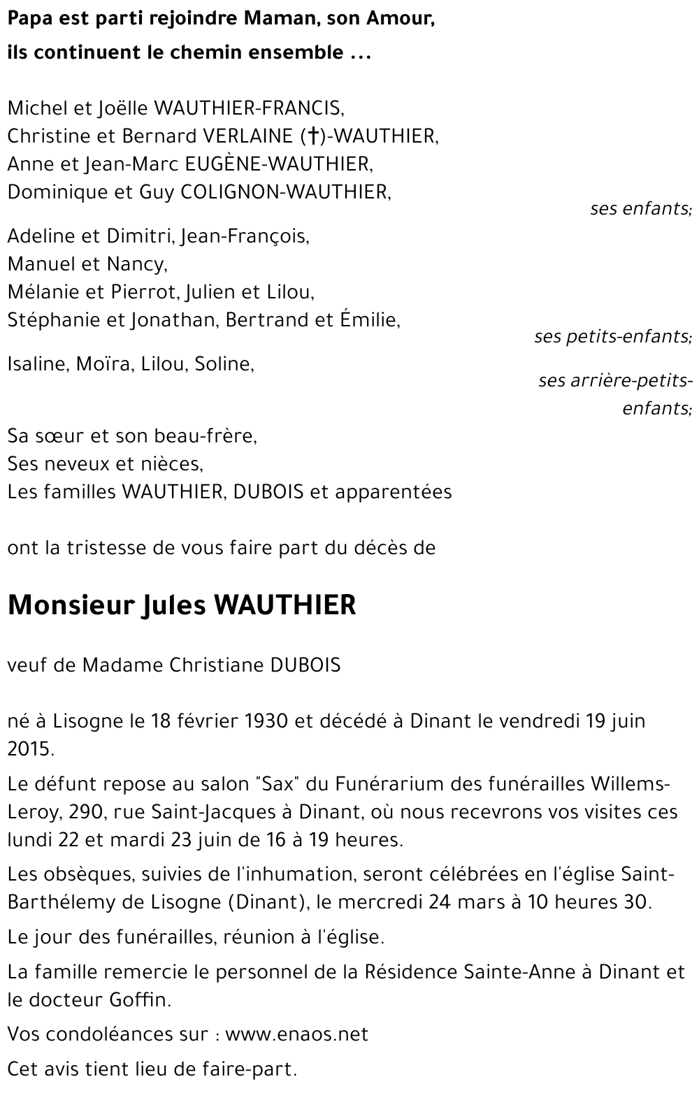 Jules WAUTHIER