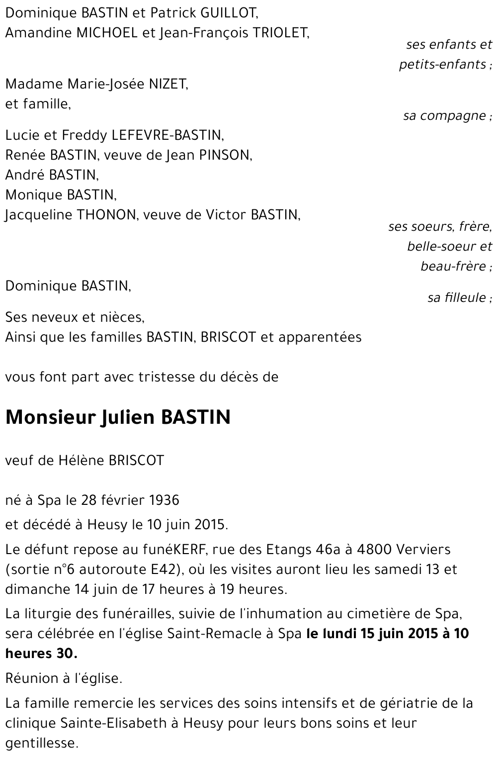 Julien BASTIN