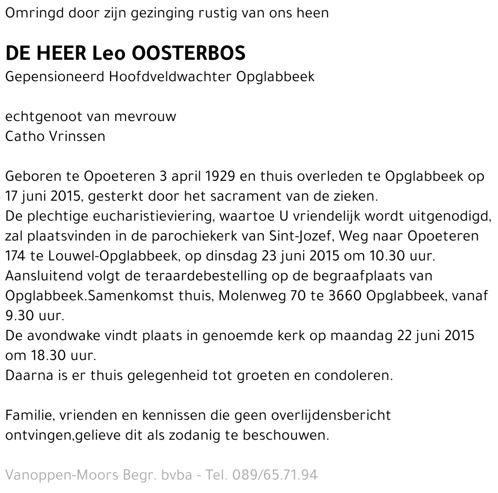Leo Oosterbos
