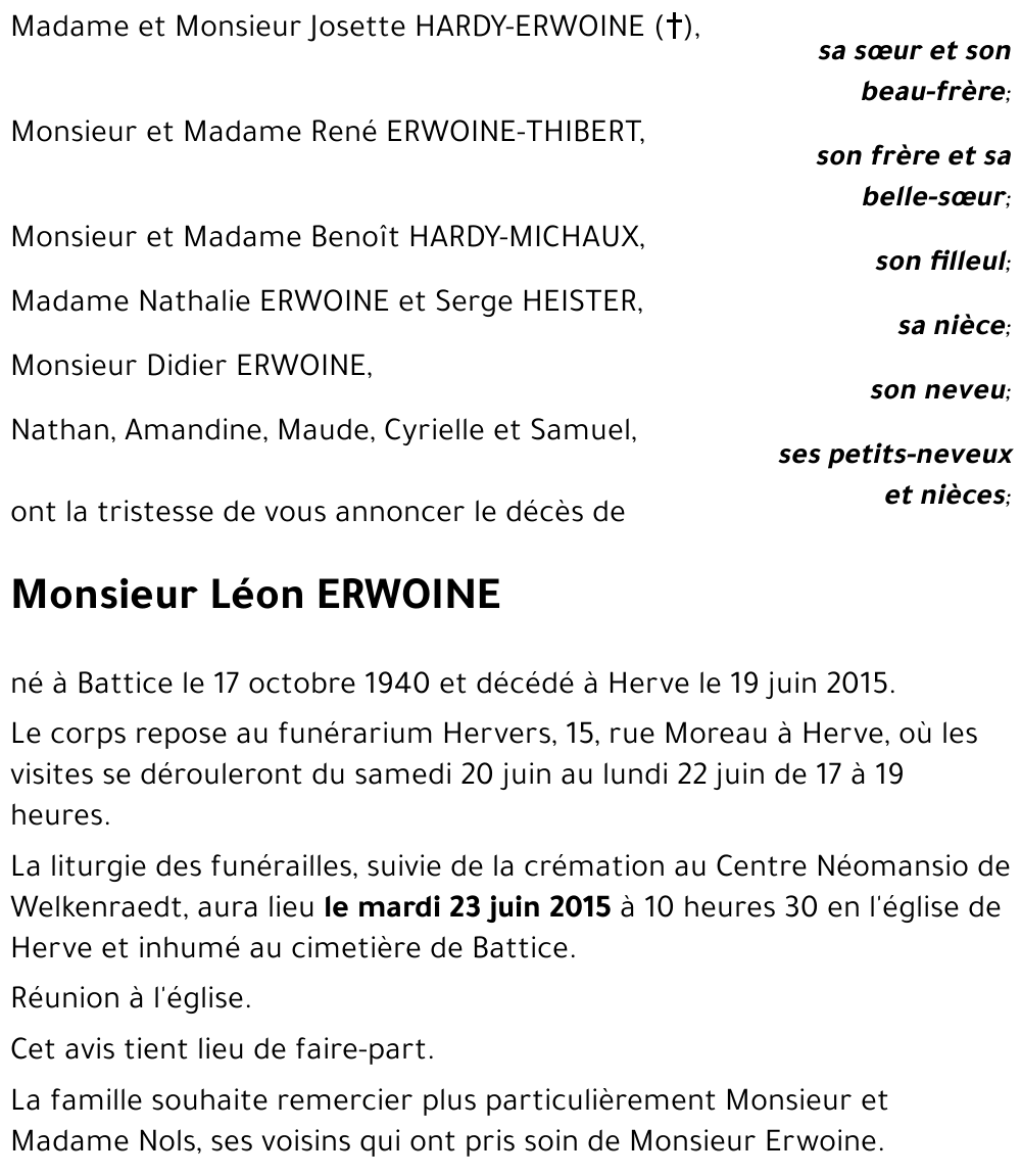 Léon ERWOINE