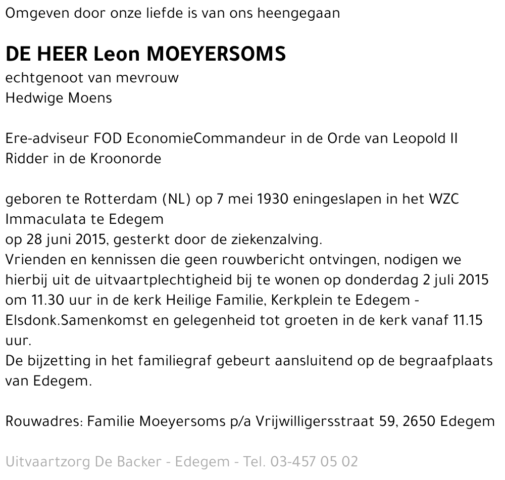 Leon Moeyersoms