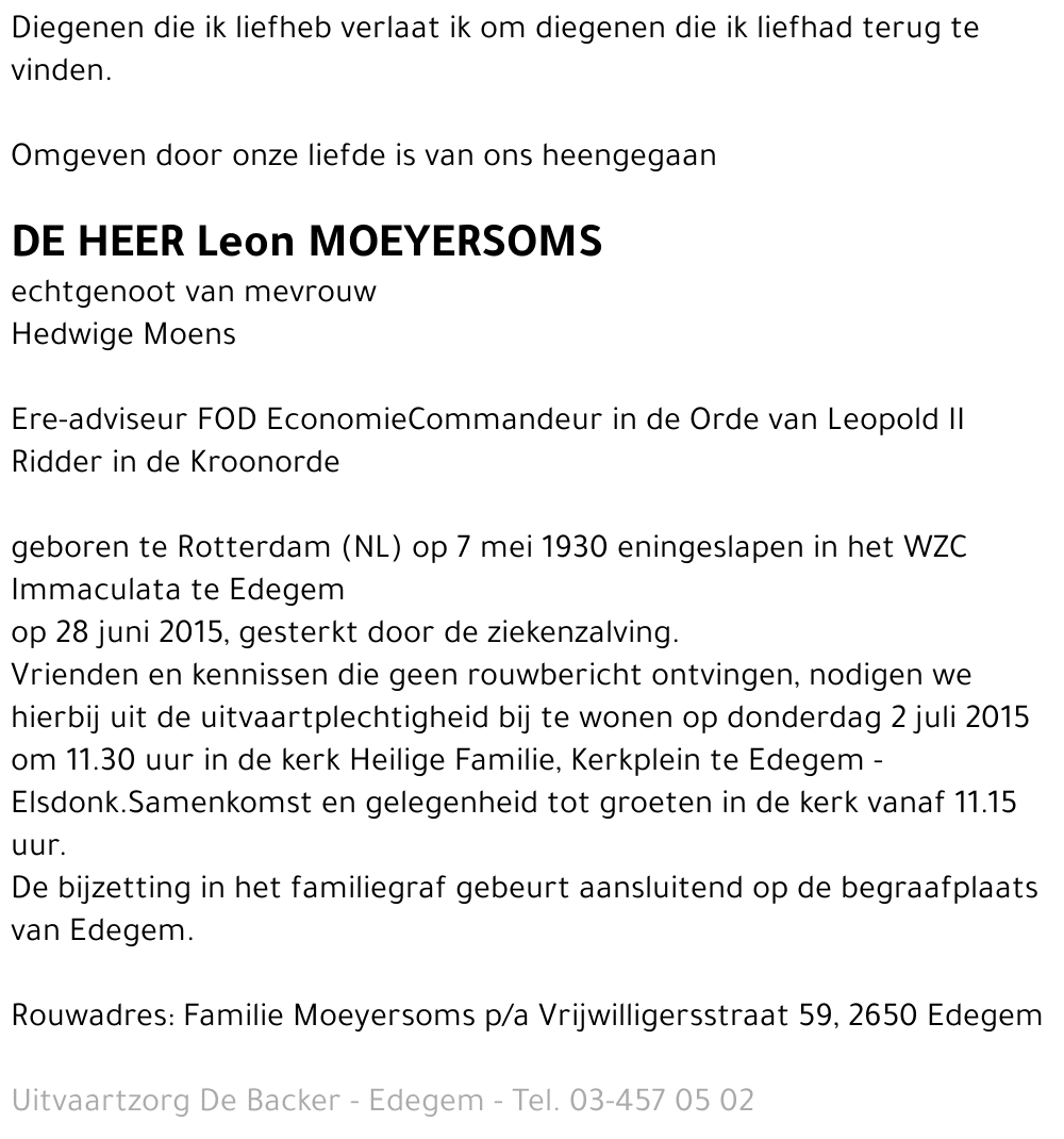 Leon Moeyersoms