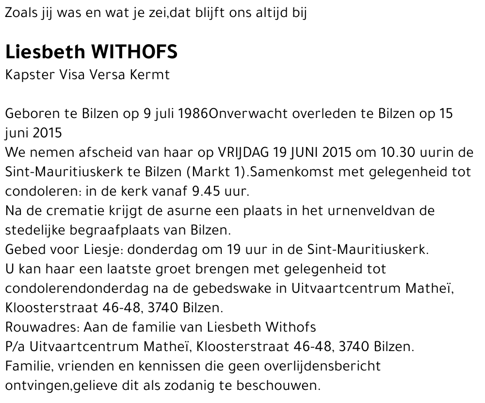 Liesbeth WITHOFS