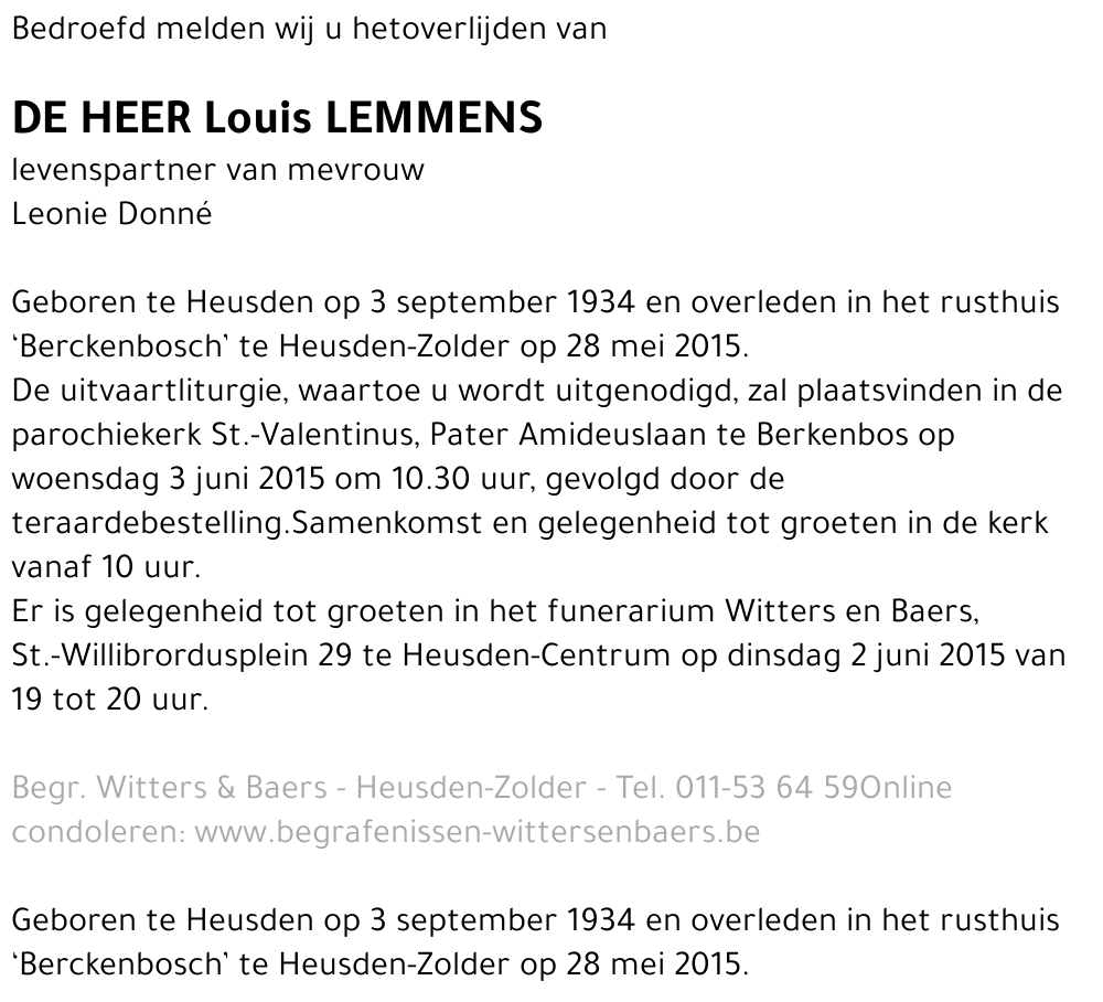 Louis Lemmens
