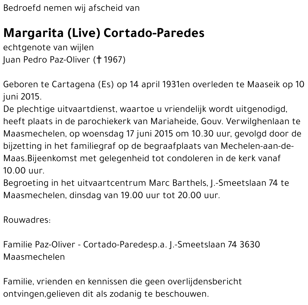 Margarita Cortado-Paredes