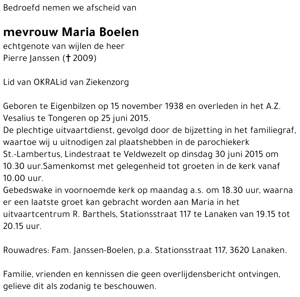 Maria Boelen