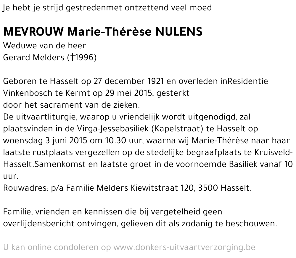Marie-Thérèse Nulens