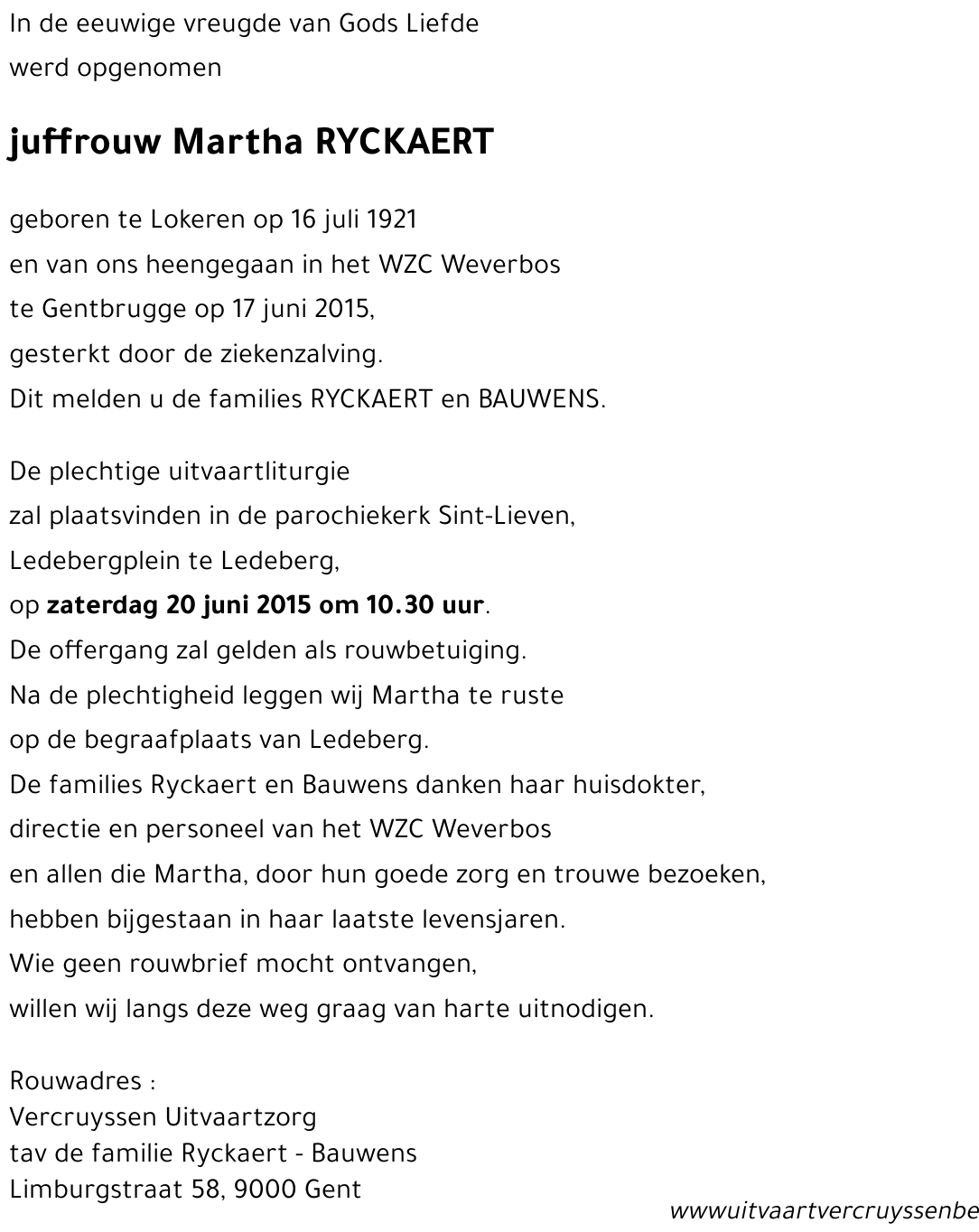 Martha Ryckaert