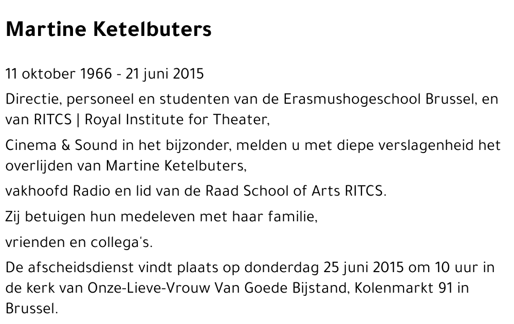 Martine Ketelbuters