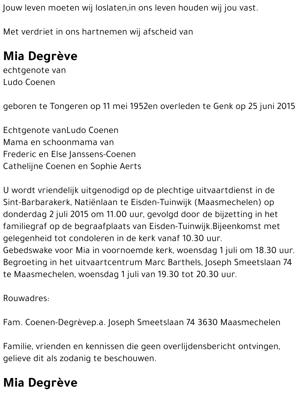 Mia Degrève